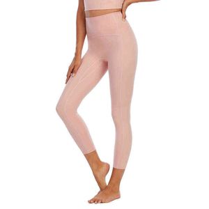 Clothing Women Leggings Yoga Pants Fitness Sports Running Double-sided Nude Feeling Sanded High Waist No Embarrassment Line Tight Cropped