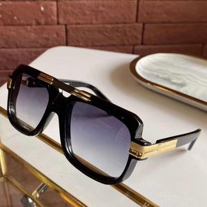 Vintage Legends Sonnenbrille schwarz gold grau Verlaufsglas Herren quadratische Sonnenbrille