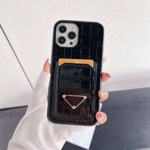 Top Leather iPhone 15 14 13 12 11 Pro Max Phone Case Man Woman Designer 15Pro 15Plus 14Pro 13Promax Letter Classic Profession مع حالة جيب حامل البطاقة