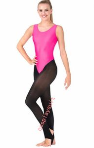 Women's Catsuit Costumes Nylon Lycar Tank Thong Leotard For Gymnastics Dance Leotards Girls Ballet Dance Tops Spandex Skin Tights Garment
