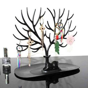 Deer Earrings Necklace Ring Pendant Bracelet Jewelry Display Stand Tray Tree Storage Racks Organizer Holder Make Up Decoration