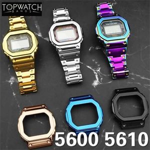 Metal Watch Bezel Strap GWM5610 GW5000 DW5600 4rd Band 5600 Stainless Steel Watchband Case Bracelet Repair Tools Wholesale Frame 220819