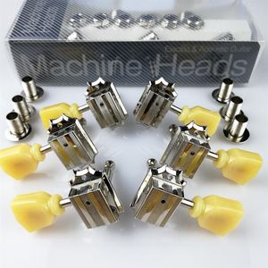 1Set R L Vintage Deluxe Guitar Machine Heads Tuners For Gibson USA Nickel Tuning Pegs With packaging p