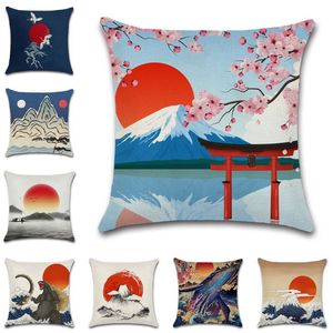 Cushion/Decorative Pillow Mountain Sunrise Printing Printed Cushion Cover Decorative Home Throw Sofa Chair Car Seat Friend Kids Bedroom Gift