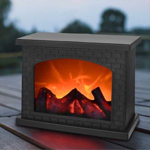 Night Lights Flame Lantern Lamps Simulation Fireplace LED Simulate Effect USB Or Battery Powered Lamp For Living Room DecorNight NightNight