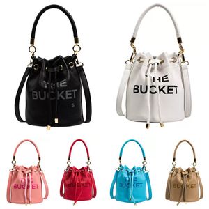 Designer The Bucket Bags Feminino Legal Prática Grande Capacidade Simples Casual PU Bolsas de Ombro Corpo Cruzado