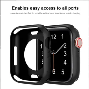Cover For Apple Watch case 45mm 41mm 44mm 40mm iWatch 3 4 5 6 SE Screen Protector Apple Watches serie 7 Accessories smartwatch band strap bracelet in box