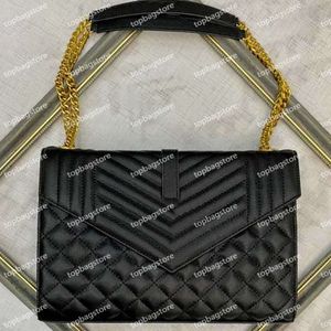 LouLou Kuvertväskor Designer högkvalitativ kedja Axelväskor Modeläder Crossbody Cross Body Bag Lyx Dam Woen Paris Klassisk Pochette Style