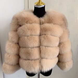 Womens Fur Faux Natural Peur Coat Real Womens Warm Warm 100% Raccoon Silver 220829