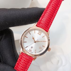 Moda bayanlar 30mm kuvars hareketi temperli cam ayna deri kayış kadın lüks saatler btime bilek saati kadın orologio su geçirmez aaa