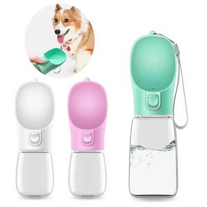 Portable Dog Bowls Outdoor Walking Puppy Pet Travel Drinking Water Bottle sxaug22