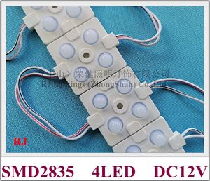 Módulo de LED de injeção com lente SMD 2835 Módulo de pixel de luz traseira para sinal de propaganda Carta DC12V 4 led 1W IP65 38mm X 38mm