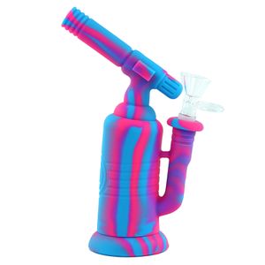 Silicone fumando narguildes aquático BONG BOBBLER DAB PLIGAÇÃO DE ÓLEO FUMOLHANTE