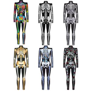 Kobiety Jumpsuits Rompers Scary Cosplay Catsuit Sexy Cosplay Costumes Halloween Women Bodysuit