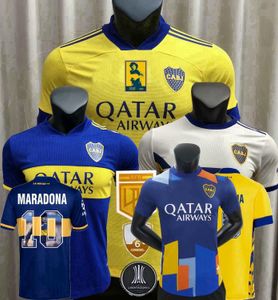 2021 Boca Juniors Player version Soccer Jerseys MARADONA CARLITOS DE ROSSI TEVEZ SAIO home away 3rd 20 21 22 football tight shirt