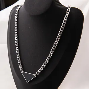 Triangle Necklace Men and Women Geometric Cuban Chain Designer Letters Fashion Pendant Best quality