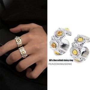 Designer ring ins popul￤ra daisy ringar f￶r damer m￤n topp designers smycken justerbar ￶ppningsring gd samma stil trendiga m￥ste-haves