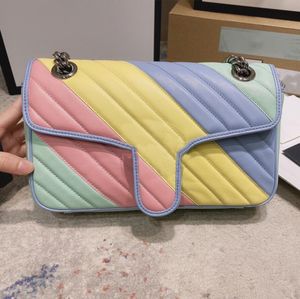 7A مصمم حقيبة اليد أعلى جودة مارمونت حمل Crossbody Shoudle Bag Ladies الأزياء الفاخرة الأزياء حقائب جلدية أصلية للتسوق محفظة حقيبة حقيبة 446744