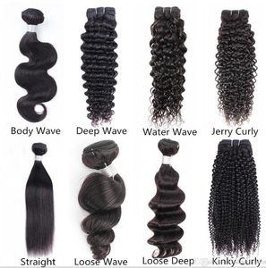 4-Wholesale 10 Bundles Raw Virgin Indian Hair Weave Straight Body Deep Curly Natural Brown Color Unprocessed Human Hair Extensions10-26 inch