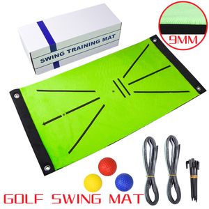 Neue 9MM Golf Training Matte Schaukel Erkennung Mark Spur Batting Matte Indoor/outdoor Golf Schaukel Spiel Golf Praxis training Aids