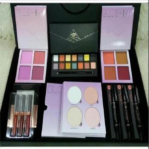 Makeup set Beauty Lipstick Eyeshadow Glow highlighter Blush Eyebrow pencil Full Box Christmas Gift In stock2968