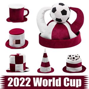 2022 Dünya Kupası Şapka Ulusal Bayrağı Almanya İspanya Brezilya Karnaval Spor Partisi Şapkalarını Kutlamak