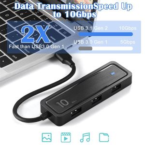 Hubs Hub 3.2 4-Port High Speed Transmission 10Gbps 1m 6 In 1 USB With SD TF Card Reader For MAC OS Linux AndroidUSB