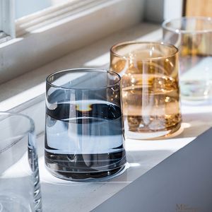 Color Glass Tea Cup Modern Mugs Drinkware Cold Drink Glasses Heat-resistant Hot Water YF0104