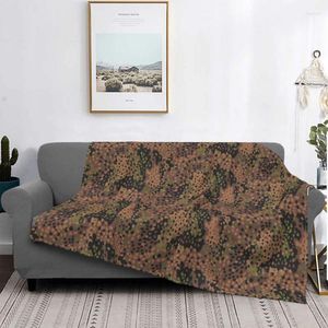 Blankets Camouflage Russian Camo Comfortable Soft Flannel Winter Woodland Throw Blanket For Sofa Office BeddingBlankets