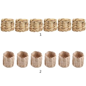 Rustic Napkin Rings Handmade Grass Woven Napkin Ring Wedding Home Decor