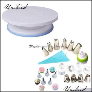 Pişirme Hamam Aletleri 7/9/11/22pcs/Set Rus Krem Pi Nozulları Krem uçları için Paslanmaz Çelik Diy Kek Dekorasyon Damlası Deli yydhhome DHBBT