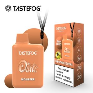 Tastefog Qute 800パフ使い捨てベイプボックス2％2mlパフ800 TPD証明書メッシュコイル蒸気キットe-cigarette from shenzhen zinvan technology co ltd