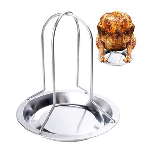 رف محمص الدجاج Lmetjma مع وعاء الكربون الصلب البيرة Can Chicken Turkey Roaster BBQ Grill حامل حامل حامل KC0229 220822