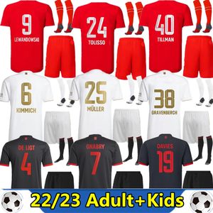 Mane #17 Soccer Jerseys 22 23 Lewandowski Sane Bayern Kimmich M￼nchen Coman Muller Davies Football Shirts Men and Kids Sets Kit 2022 2023 Top Thailand Quality Uniform 66
