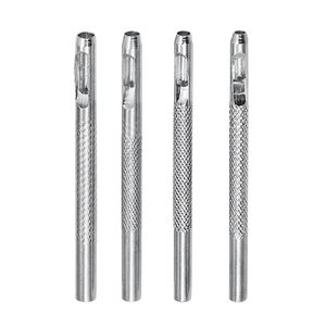 Set di utensili manuali professionali Taglierina per perforatrice in pelle Set cavo da 2,5-4 mm per la lavorazione di utensili rotondi Cinturini per orologi Cinture SteelProfessional