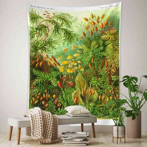 Растительный масло краски настенные ковер иллюстрация висят природа домашняя гостиная эстетика спальня декор J220804