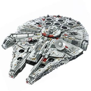 In stock 05132 Planet Seri Millennium Falcon Compatible With 75192 Building Blocks Bricks Education Toys Gift Advanced ModelNSF4336D