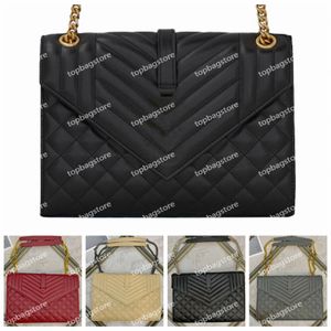 LouLou Envelope Bags Designer High Quality Chain Shoulder Bags Fashion Leather Crossbody Cross Body Bag Luxury Lady Woen Paris Classic Pochette