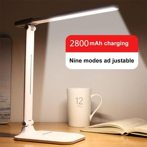 Lampade da tavolo Lampada da notte staccabile da scrivania Luminosità Lettura regolabile Batteria incorporata da 2800 mAh Lampada LED ricaricabile tramite USB
