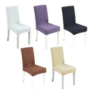 Fodere per sedie Urijk 1PC di alta qualità Spandex Soild Color Stretch Cover One Piece Dining Seat per Wedding DecorativeChairChair