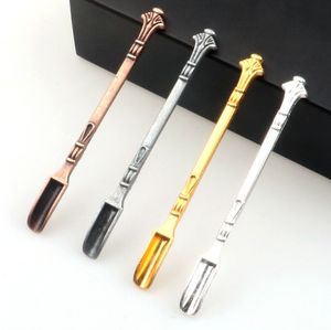 Altın Gümüş Pirinç Renk Dabber Araçları Sigara Retro Balmumu Dab Aracı Tırnak Paslanmaz Metal Stil Tırnaklar Sigara Aksesuarları 80mm