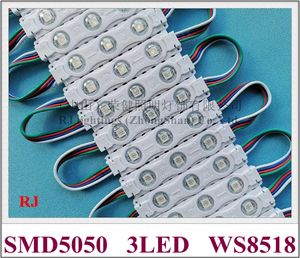 IC WS 8518 ile Sihirli Tam Renkli LED Işık Modülü 4 Kablolar Break Noktadan Devam Emer WS 2811 SMD 5050 RGB DC12V IP65