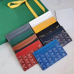 Luxury Designer Card Holders With Box Fashion Wallets Women Purse Microfiber leather Double sided Credit Cards High Quality Mini Wallets 2299