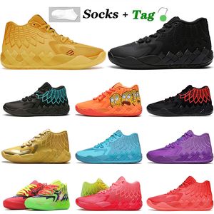 LaMelo Ball MB.01 Basketball Shoes 2022 5A-High quality Mens Queen City Rock Ridge Red Galaxy White Silver Rick and Morty Pumps Sneakers