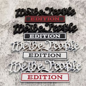 Украшение вечеринки 1pc We the People Edition Car Sticker для автоксадного эмблемы на автобусе.