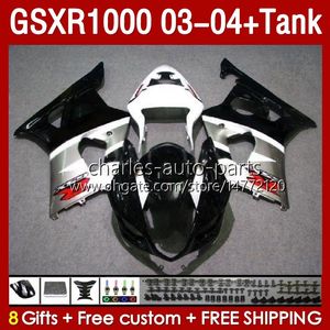 スズキGSXR1000 GSXR-1000 K 3 GSX R1000 GSXR 1000 CC K3 03 04 BODY 147NO.63 GSX-R1000 2003 2004 1000CC 2003-2004 OEM FAIRLING TANK BLACK SLEARVERY