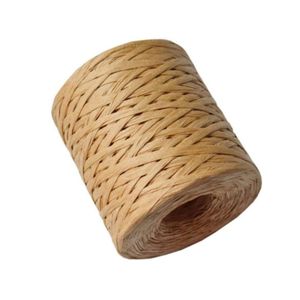 Other Festive Party Supplies Raffia Paper Ribbon 200 Meters Decoration Wedding Rope Ribbon for Natural Paper Twine Gift Party Easter Packing Craft Wrapping 220826