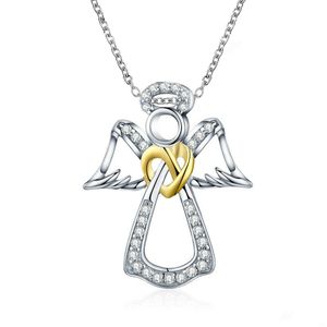 12st Fashion Guardian Girl Angel Wings Pendant Necklace Exquisite Ladies Romantic Lover Girl Gift