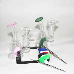 Hookahs bongs skålar tratt rigg tillbehör kvarts naglar 18mm 14mm manlig kvinnlig kvinnlig ryggande vattenrör dabbar riggar bong glid