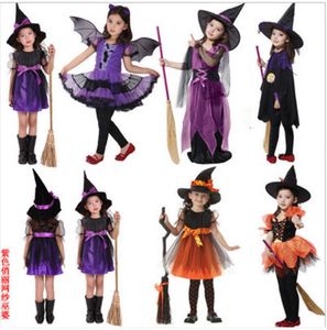 Occasioni speciali costume di halloween per bambini neonate bambini strega ragazza cosplay festa di carnevale principessa vestiti in maschera a220826